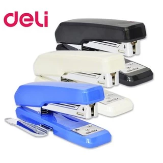 เครื่องเย็บ กระดาษ 25 แผ่น มีที่ถอนลวดในตัว Deli 0326 Half Strip Stapler ที่เย็บกระดาษ เครื่องเขียน