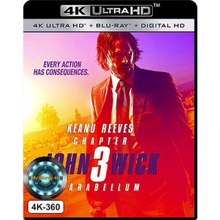 4K UHD หนัง John Wick: Chapter 3 Parabellum จอห์น วิค แรงกว่านรก 3