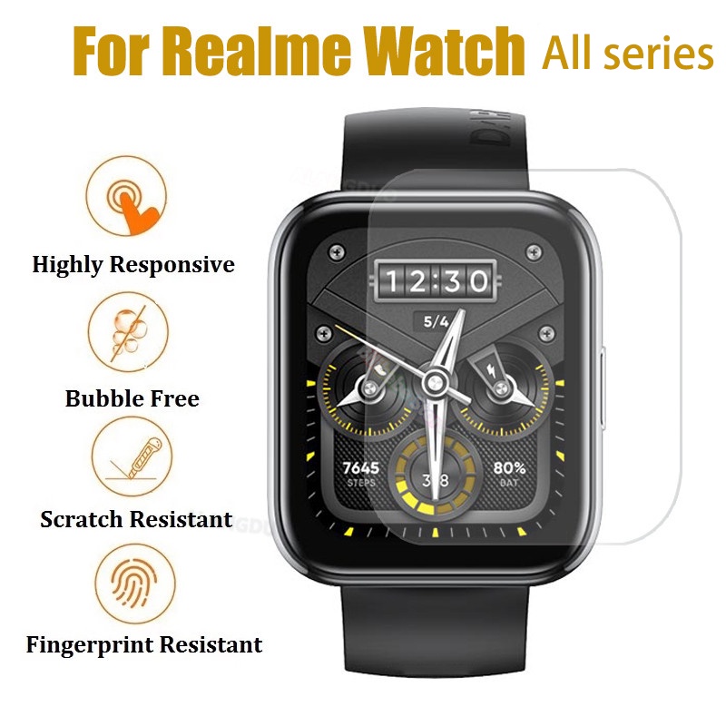 ฟิล์มกันรอยหน้าจอ TPU สําหรับ Realme Watch 2 pro Realme Watch S Realme Watch 3 3pro
