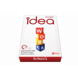 กระดาษ A4 IDEA WORK กระดาษถ่ายเอกสารราคาถูก กระดาษพิมพ์งานเก็บเงินปลายทางได้ Idea Work Paper A4 By SCG