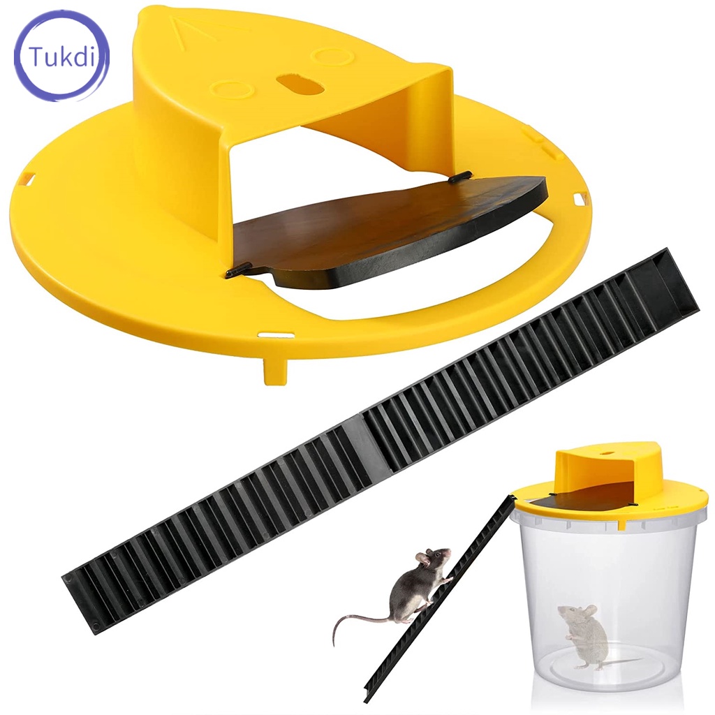 ฝาดักหนู ฝาถังดักหนู ถังดักหนู สําหรับหนูเจลลี่ ​ทนทาน กับดักหนู ที่ดักหนู กรงหนู ไม่มีถัง D33