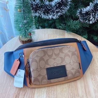 New Coach  BELT BAG IN COLORBLOCK SIGNATURE