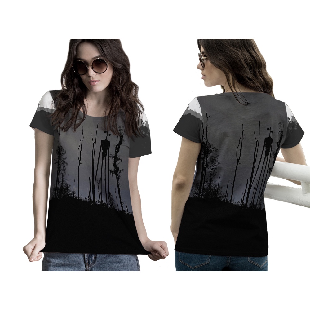 TiniShop - SIREN HEAD เสื้อยืดล่าสุด / เสื้อยืด SIREN HEAD 3D / เสื้อยืดพิมพ์ลายเต็ม