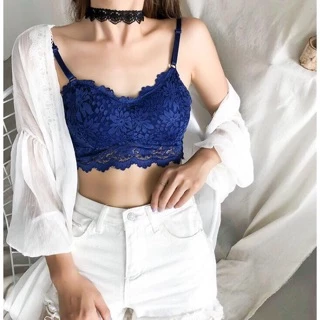 #046🔥🔥พร้อมส่ง ชุดชั้นในลูกไม้ ไม่มีโครง ลูกไม้เนื้อนิ่ม ใส่สบาย