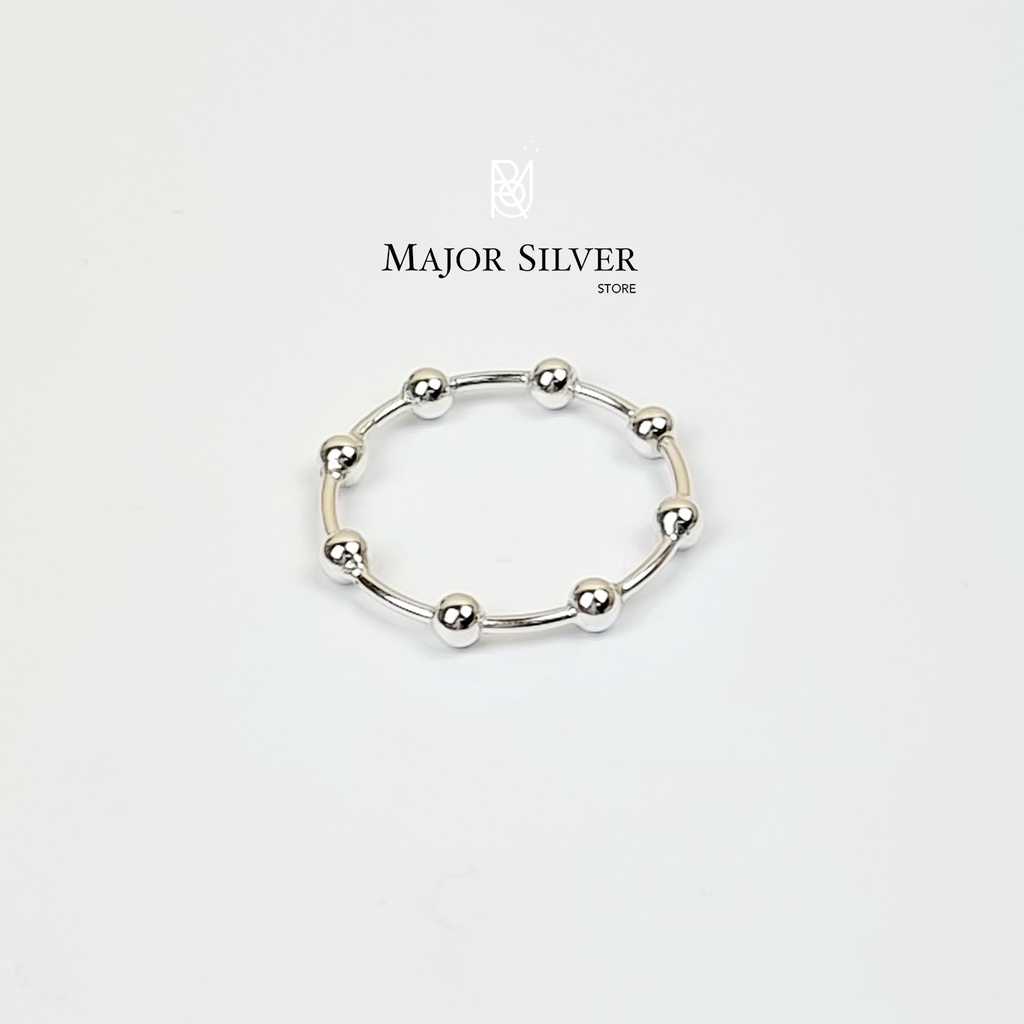 Ball ring : แหวนบอล3mm รอบวง / แฟชั่น น่ารักๆ สไตล์มินิมอล เก๋สุดๆ : E-V-8Ba3