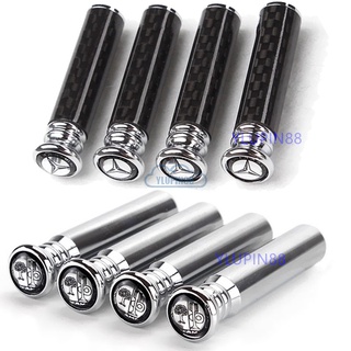 4pcs Auto รถประตูล็อค Knob Pins Trim คาร์บอนไฟเบอร์รถบรรทุกค…