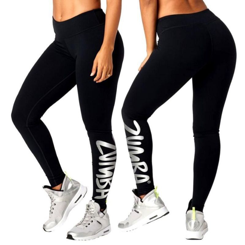 กางเกงเลกกิ้งกีฬาโลโก้ Zumba / กางเกงยิมนาสติก Zumba / กางเกงโยคะ / กางเกงเลกกิ้ง Zumba CUSTOM SERIE