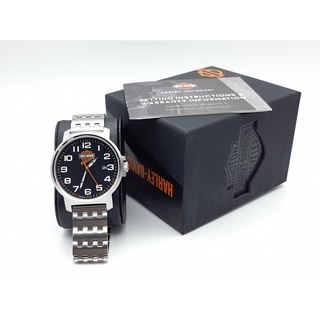 นาฬิกา HARLEY DAVIDSON MENS 76B187 BY BULOVA 42 MM QUARTZ พร้อมกล่อง (ใหม่)