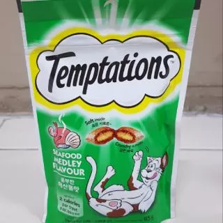 ขนมแมว วิสกัส เทมเทชั่น Temptations 75g