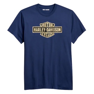 เสื้อยืดลิขสิทธิ์แท้ HARLEY-DAVIDSON Mens Vintage Front Logo Tee