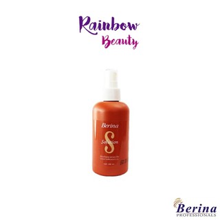 Berina Solution 200 ml. เบอริน่า โซลูชั่น บำรุงและป้องกันผมเสียจากการยืดผม ใช้ระหว่างขั้นตอนการยืดผม