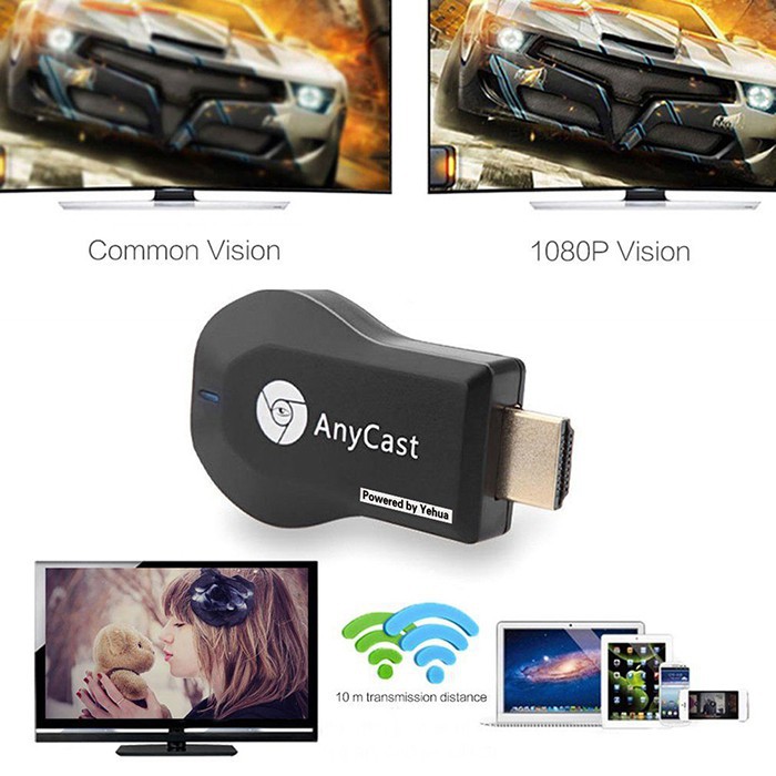Anycast M9 Plus ล่าสุด 2018 HDMI WIFI Display ต่อมือถือไปทีวี ไม่ต้องลง ...