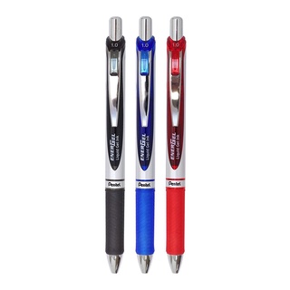 Pentel(เพนเทล)  ENERGEL ปากกาแบบเจล  สีแดง สีดำ สีน้ำเงิน ไส้ปากกาขนาด 1.0 รุ่น BL80 จากประเทศญี่ปุ่น