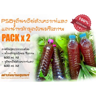 ปุ๋ยน้ำพร้อมใช้งาน จุลินทรีย์สังเคราะห์แสง PSB 600 ml. X2/ น้ำหมักมูลวัวนม ชีวภาพ 600 ml. X2(สินค้าพร้อมส่ง)