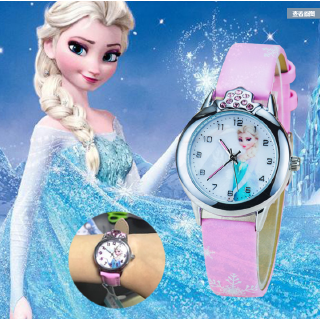 Gp1 ขายดี นาฬิกาข้อมือควอทซ์ ลายการ์ตูน frozen Elsa น่ารัก ขนาดเล็ก สําหรับเด็กผู้ชาย และเด็กผู้หญิง