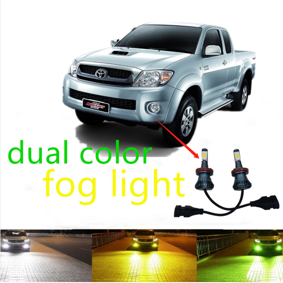 ชุดหลอดไฟตัดหมอก LED 9006 สําหรับ Toyota Hilux Vigo( 2005- 2013 / AN10 AN20 AN30 ) 2 ชิ้น
