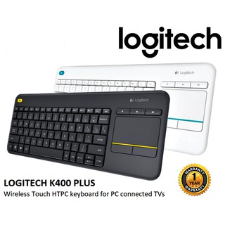 ⚡️คีย์บอร์ดไร้สายพร้อมทัชแพด⚡️ LOGITECH K400 PLUS Wireless Touch Keyboard (คีย์ไทย/อังกฤษ)