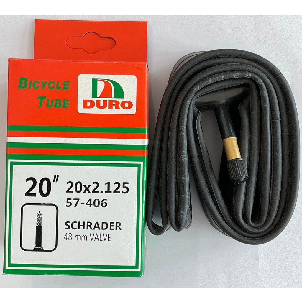 ยางในรถจักรยาน ยางใน 20*2.125 AV จุกเติมลมเเบบมอเตอร์ไซค์ Duro