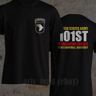 เสื้อเชิ้ตแฟชั่น 101st Airborne Division US Army Screaming Eagles Fort Campbell KentuckySize S-5XL