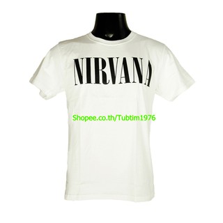 เสื้อยืดผ้าฝ้ายเสื้อยืดโอเวอร์ไซส์เสื้อวง Nirvana เสื้อวงร็อค เมทัล สากล เสื้อวินเทจ เนอร์วานา NIR8132S-3XLL XL  XXL 3XL