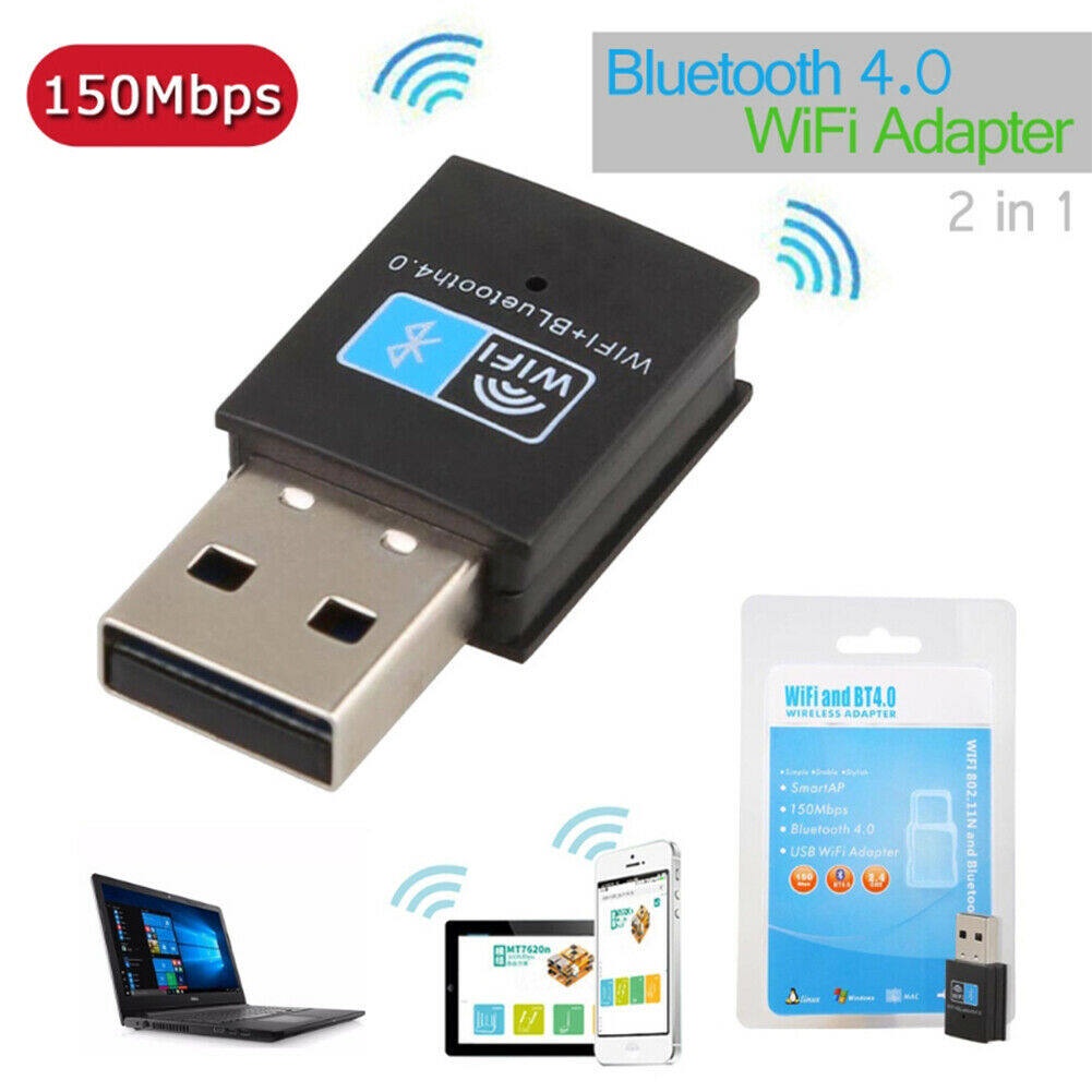 WiFi Bluetooth Dongle, Wireless USB Network Adapter for Desktop/Laptop/pc, Compatible with Windows 7/8/8.1/10/XP/Vista g #6