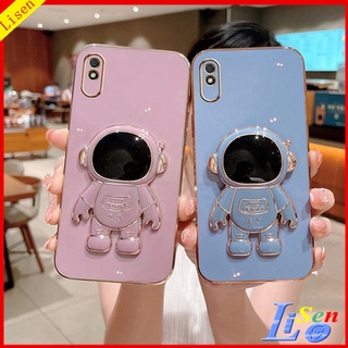 เคส Redmi 9A Redmi 9C 9T 10A 10 9 Redmi 10C 8 8A เคสโทรศัพท์มือถือ ลายนักบินอวกาศ พร้อมขาตั้ง สําหรับ YHY