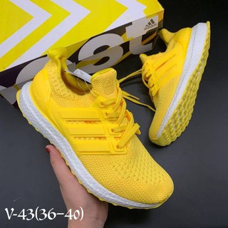 รองเท้่าผ้าใบอดิดาส รองเท้าวิ่งAdidas Ultra Boost Yellow Size 37-45 (New)