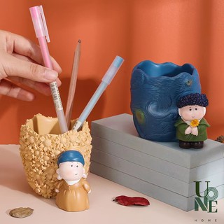 UoneHome พร้อมส่ง♥ H013 ของขวัญน่ารัก ที่ใส่ปากกาฮาล์ฟมูน  Half moon กล่องใส่ปากกาน่ารัก  ของตกแต่งบ้าน แต่งโต๊ะทำงาน