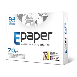 NNP-กระดาษถ่ายเอกสาร E-Paper A4 หนา 70 แกรม ออกใบกำกับภาษีได้