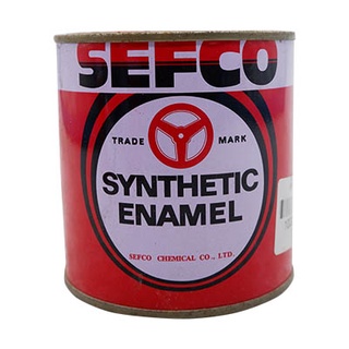 เซฟโก้ Sefco สีน้ำมันเซฟโก้ สีเคลือบเงาเซฟโก้ ขนาด 1/4 กล. 0.85 ลิตร(สีขาว)