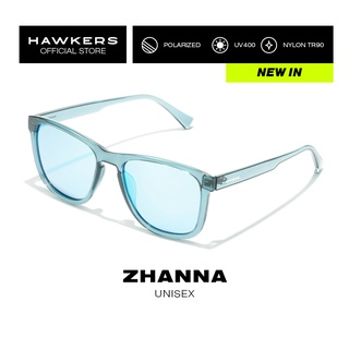 HAWKERS POLARIZED Blue Chrome ZHANNA แว่นกันแดด เหมาะสำหรับผู้ชาย และผู้หญิง สามารถป้องกันรังสี UV400 สินค้าดีไซน์ออกแบบจากประเทศสเปน. Sunglasses for Men and Women, unisex. HZHA22GLTP