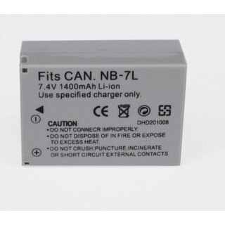 แบตกล้อง CANON NB-7L For Canon PowerShot G10 G11 G12 SX30 SX30IS Camera Batteries   1Pcs 1400mah NB-7L NB7L NB 7L Batter