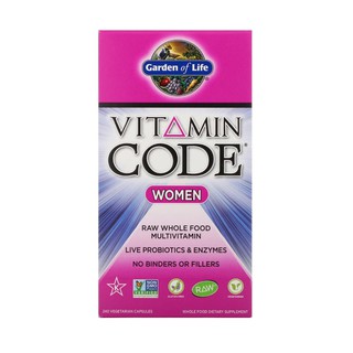 • พร้อมส่ง • Vitamin Code, Women / 240 Vegetarian Capsules