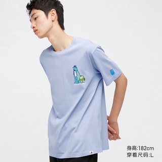 Uniqlo UT เสื้อยืดแขนสั้น พิมพ์ลายแอนิเมชั่น Pixar สําหรับผู้ชาย และผู้หญิง 451865S-5XL