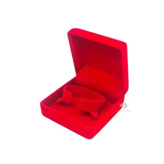 กล่องกำมะหยี่ สำหรับใส่กำไล นาฬิกา สร้อยข้อมือ ขนาด 9x9x4.5cm (code42กำไล)