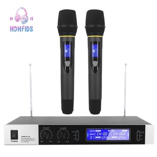 Professional Handheld U Stage Wireless Microphone Handheld Microphone KTV Microphone Wireless Microphone(US Plug)