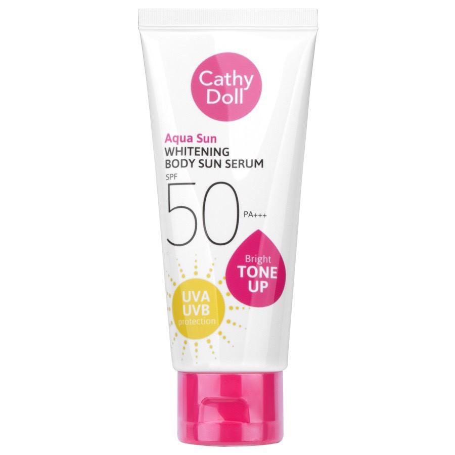 Cathy Doll Aqua Sun Whitening Body Sun Serum SPF50 PA+++ เซรั่มกันแดด สูตรผิวกระจ่างใส