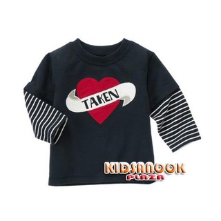 [แท้]GB857 เสื้อ Gymboree แท้ (Valentines Day) รุ่น Taken Double Sleeve Tee (3-6 เดือน)