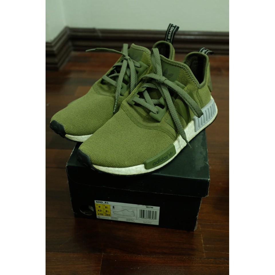 Adidas NMD R1 Olive Green (Euro Exclusive) Size 42.5 แท้ มือสอง