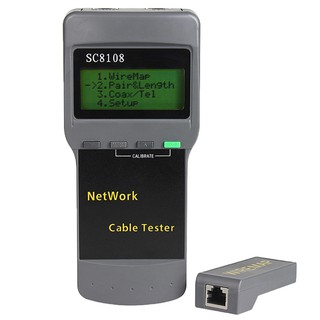 SC8108 RJ45 Network Wire Tester LAN Length Cable Test Meter Measurement