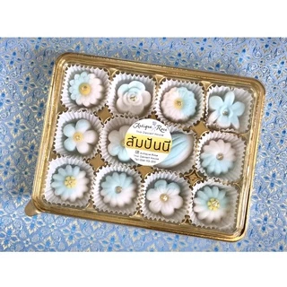 ขนมไทยสัมปันนี อบควันเทียน หวานน้อย สูตรนุ่มละมุน