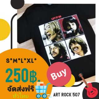 เสื้อวง​ ร็อค​ เมทัล​ Heavy​ Metal​ Rock​ เนื้อผ้า​  cotton100% วง​ The​ Bestels​ Let​ it be