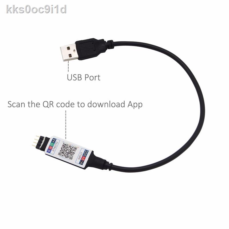 USB RGB Bluetooth LED Strip Light Controller DC 5V Mini Music Android