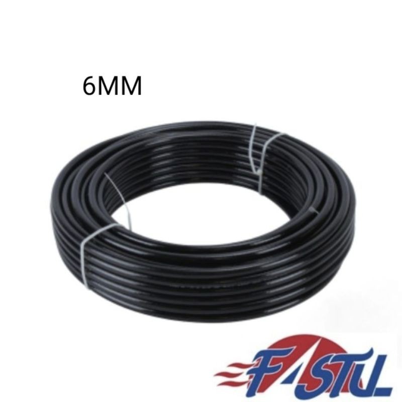 10METER 6MM x 4MM FASTUL NYLON TUBE (สีดํา)