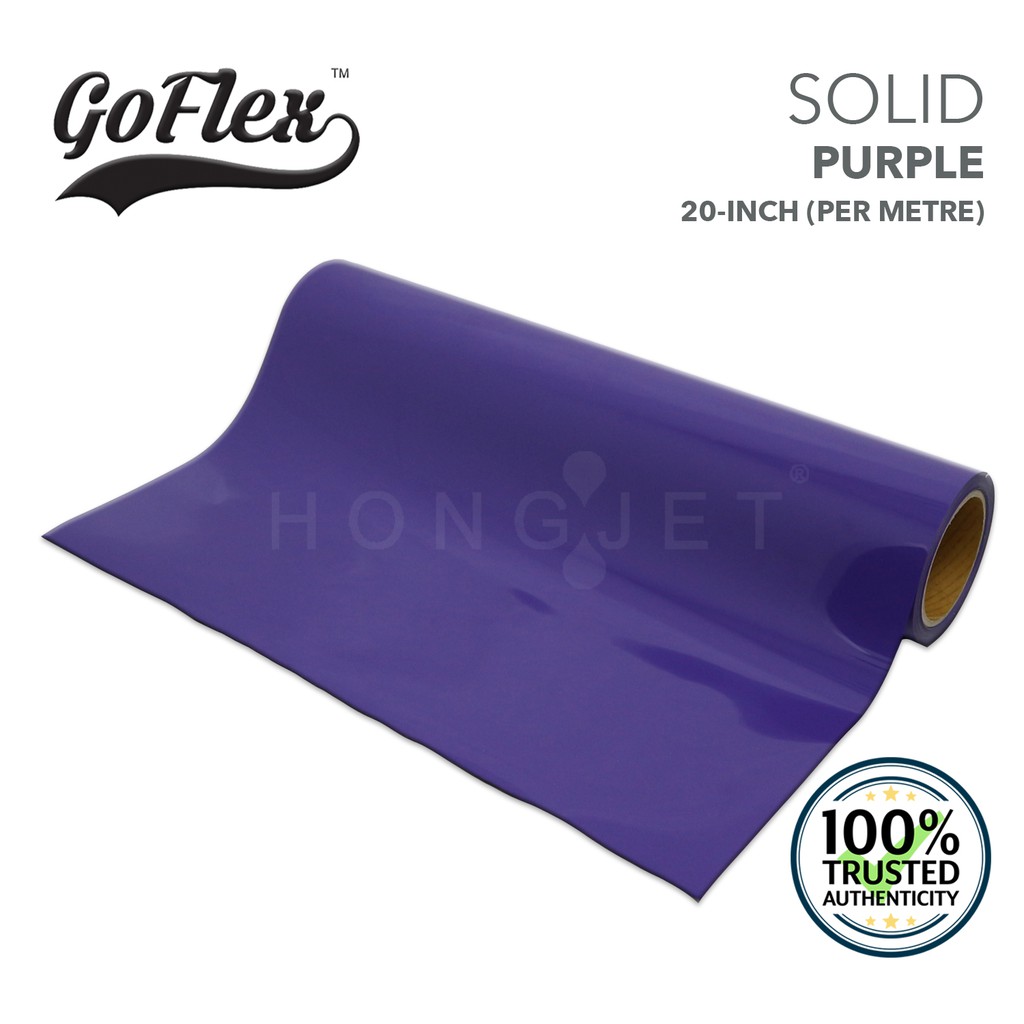 Goflex Heat Transfer PU Vinyl 20-Inch (50cm) - สีม่วง (แข็ง) - 1 เมเทร