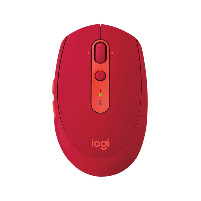 เมาส์ บลูทูธ ไร้สาย Logitech M590 Bluetooth Muti-Device Silent Wireless Mouse Red Notebook Mobile