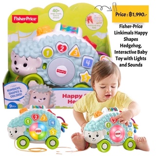 Fisher-Price Linkimals Happy Shapes Hedgehog, Interactive Baby Toy with Lights and Sounds