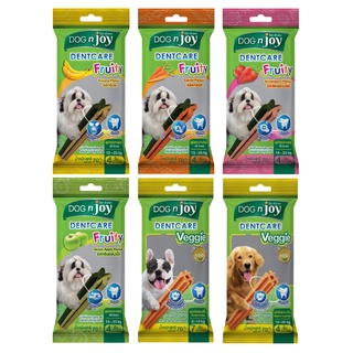 DOG n joy Dentcare ด็อก เอ็นจอย เดนท์แคร์ ขนมขัดฟันสำหรับสุนัข ช่วยลดกลิ่นปาก ลดคราบหินปูน ขนาด 70 กรัม