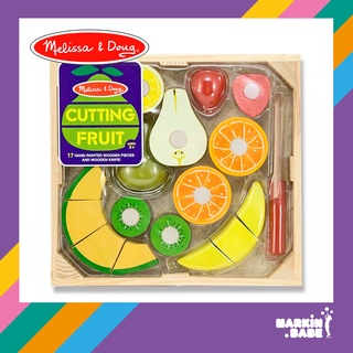 Melissa &amp; Doug I Cutting Fruit Set - Wooden Play Food #4021 ชุดเล่นหั่นผลไม้ I MARKIN.Babe