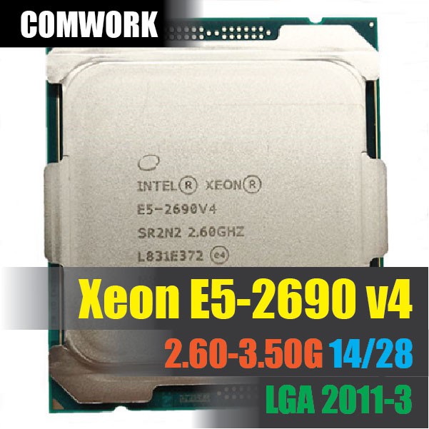 ซีพียู Intel XEON E5 2690 V4 LGA 2011-3 CPU PROCESSOR X99 C612 ...